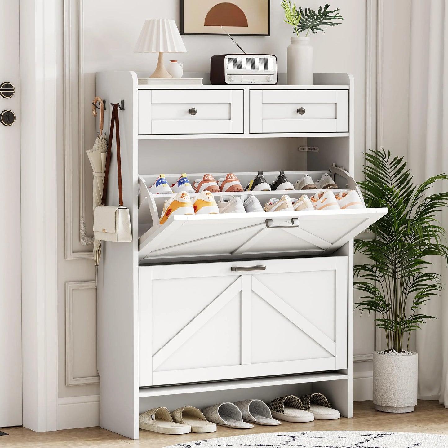Furnix™ Shoe Storage Cabinet