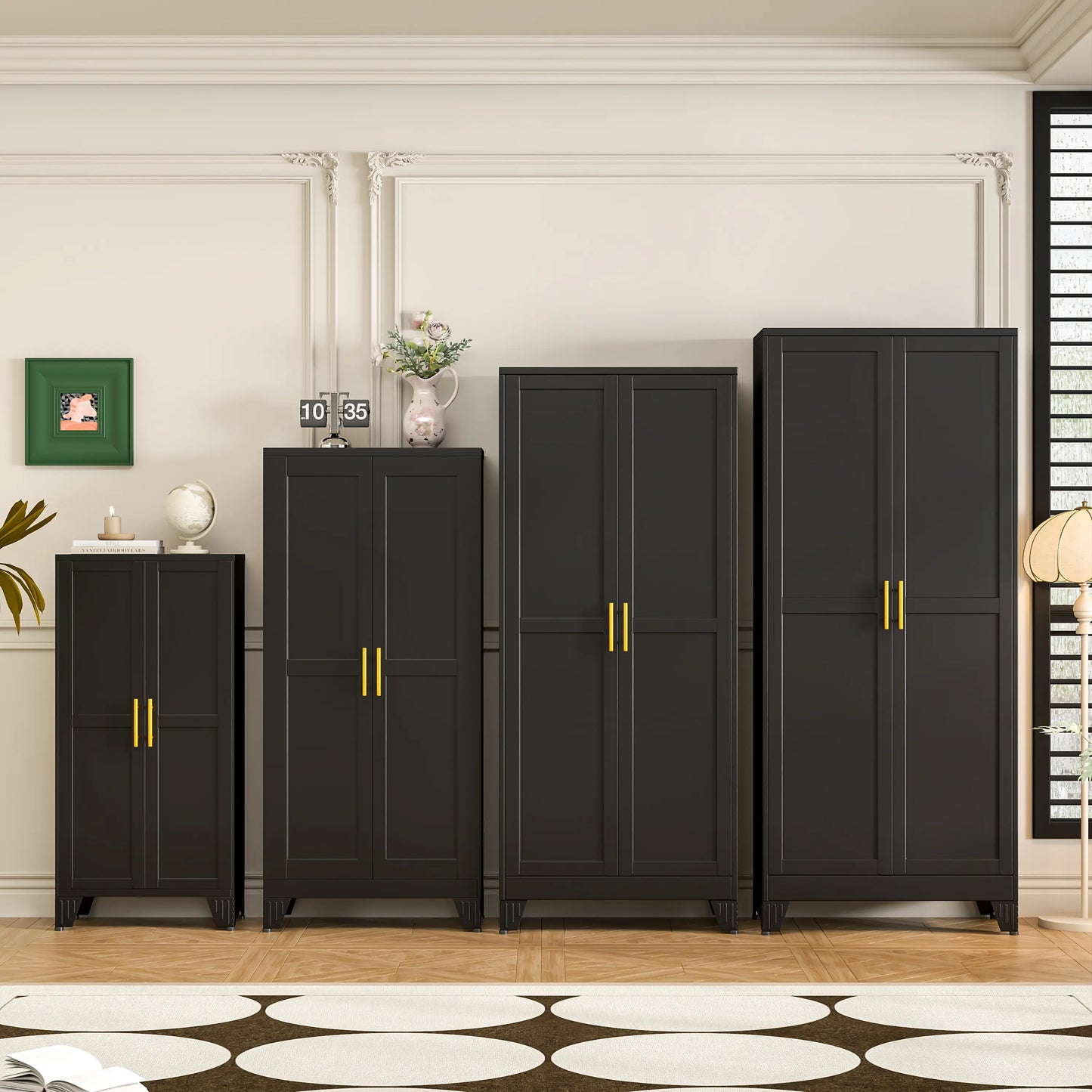 Furnix™ Metal Pantry Cabinet