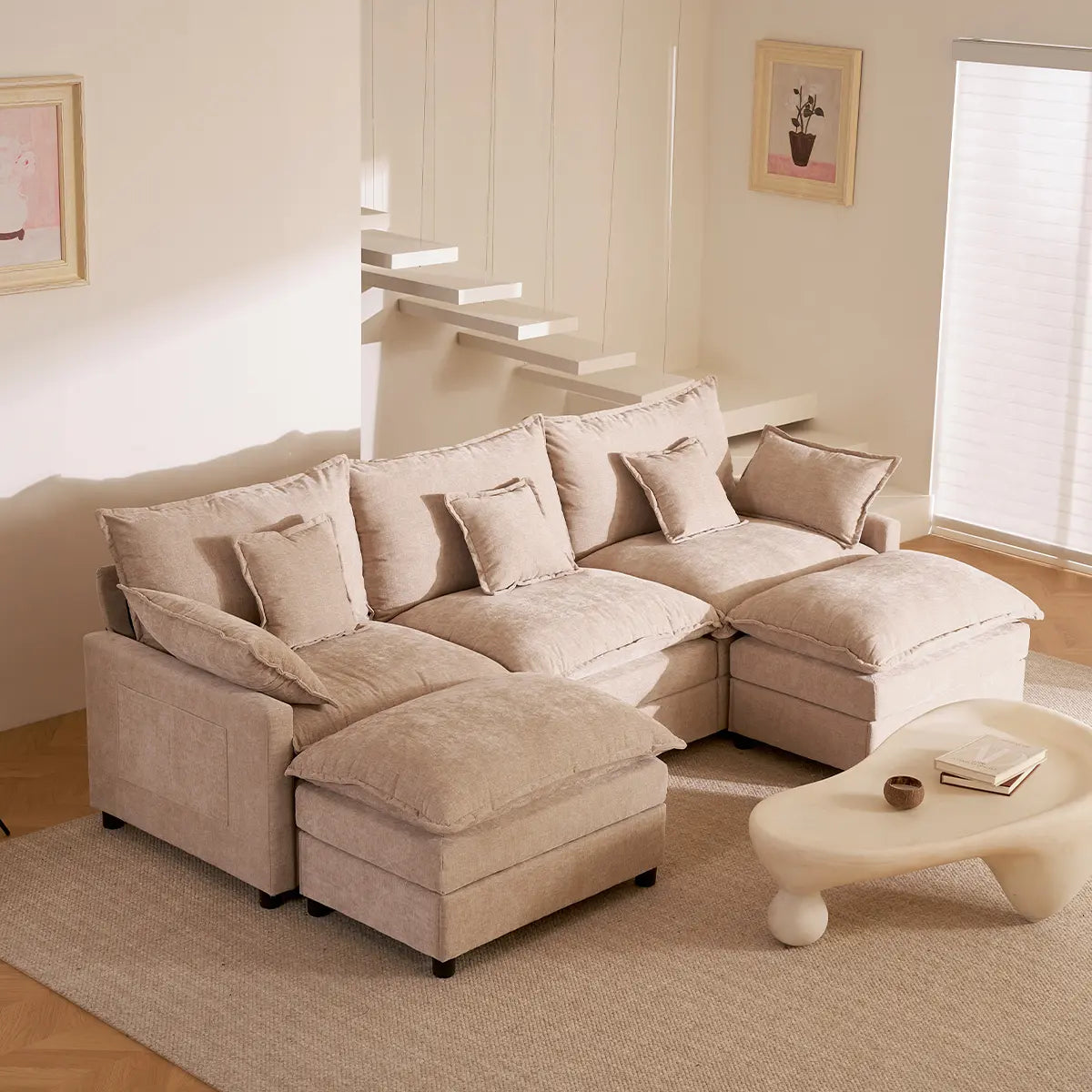 Furnix™ U-Shaped Cloud Sofa