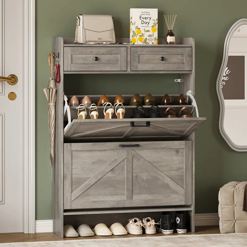 Furnix™ Shoe Storage Cabinet