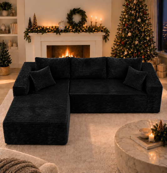 Furnix™ L-Shaped Recliner Sofa