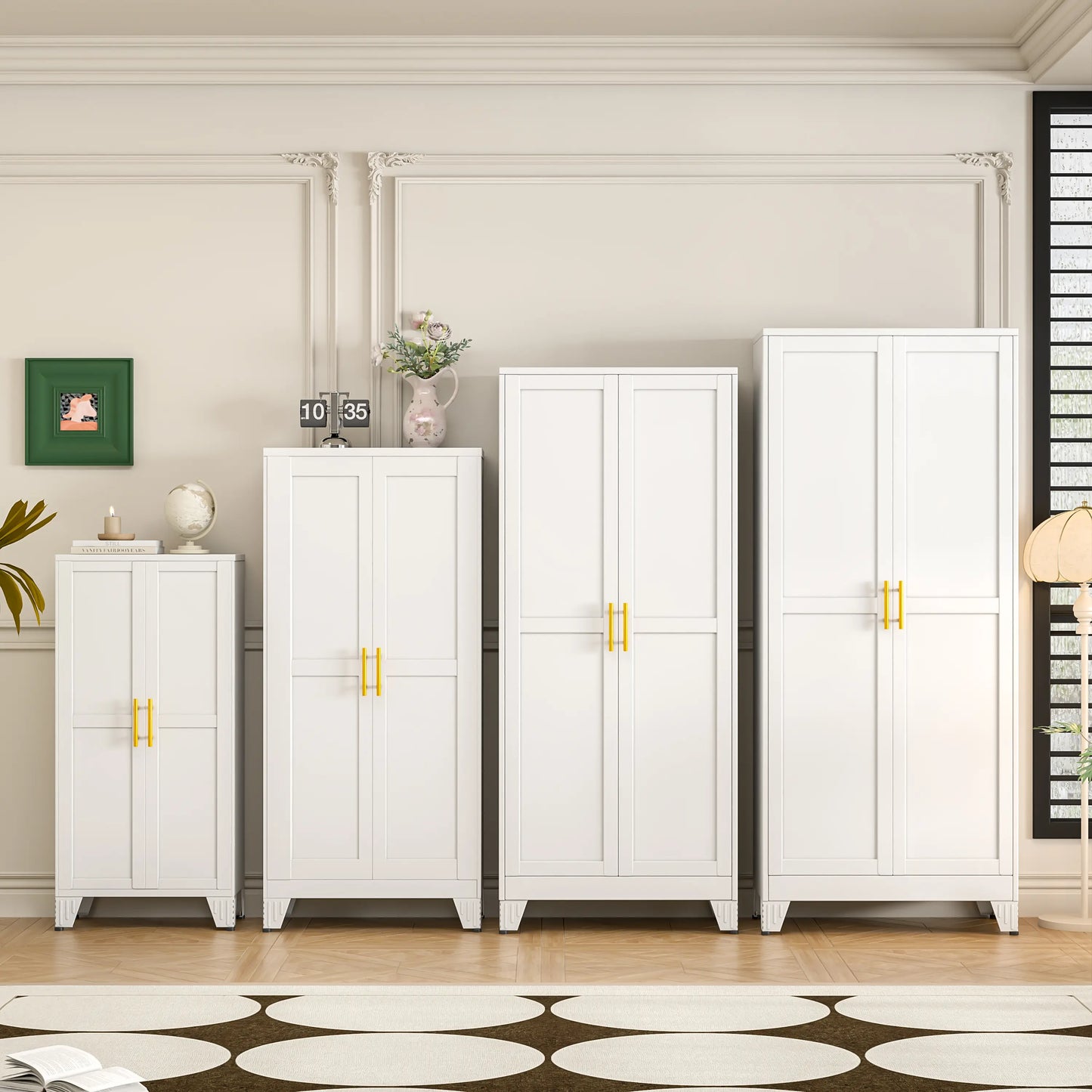 Furnix™ Metal Pantry Cabinet